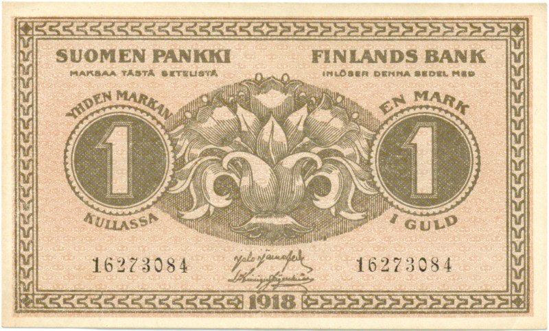 1 Markka 1918 16273084 kl.8